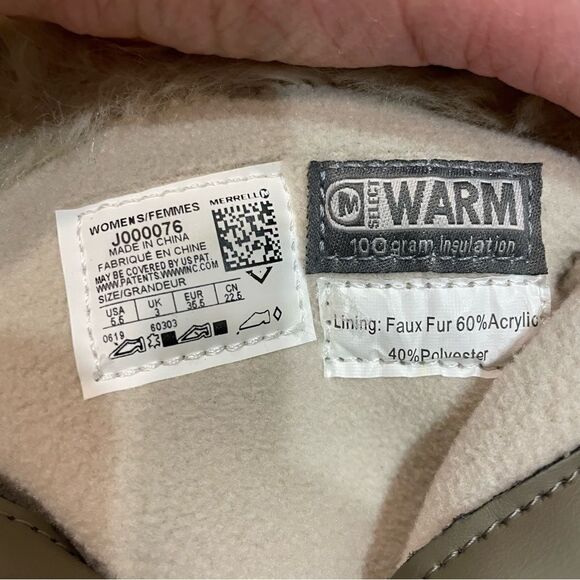 Merrell Women's Merrell Haven Bluff Polar Waterproof Boot US 5.5 - Picture 8 of 8